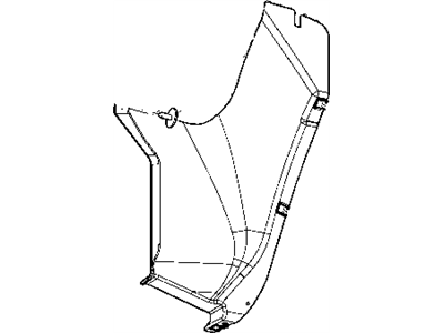 Mopar 55277444AD Splash Shield, Rear Passenger Side