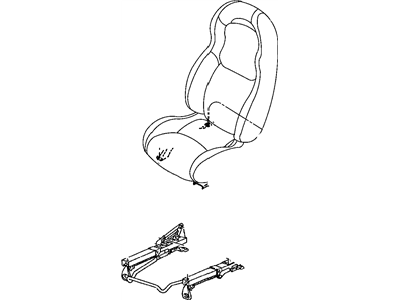 Dodge 5136013AA TRACK ASSY TRACK ASSY-LH