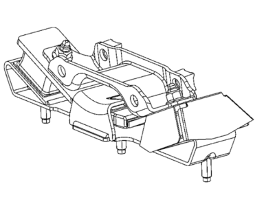 Ram Transmission Mount - 5038874AA
