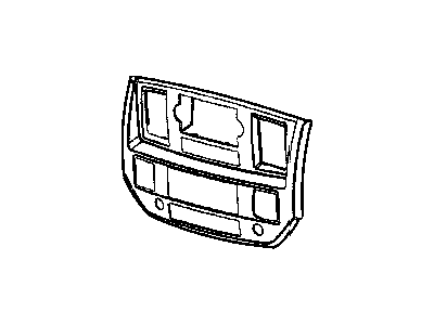 Dodge 5JZ131Z2AC BEZEL Instrument Panel Center