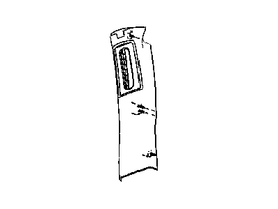 Jeep 5KF24DX9AD MOLDING B Pillar Upper