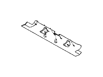 Jeep 1AG97DX9AE MOLDING Windshield Center, Includes Visor Snap In Center Supports