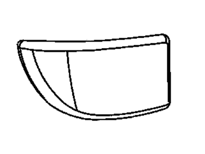 Mopar 5023709AA Reflector Door Trim Panel