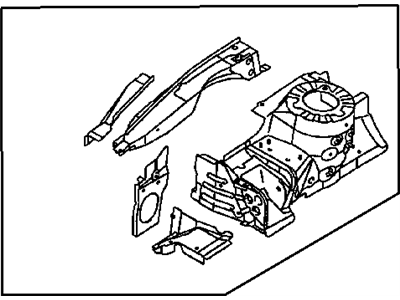 Chrysler MR392160 WHEELHOUSE Front Inner