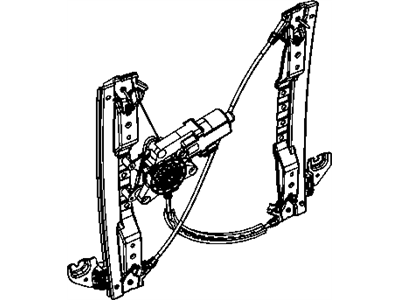 Mopar 68030719AA Window Regulator, Rear Driver Side