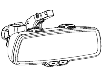 Dodge 68185058AB MIRROR Inside Rear View