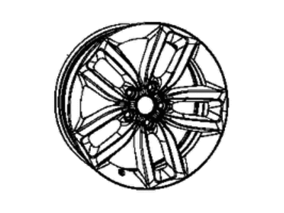 Dodge 5LD37RXFAA WHEEL Aluminum
