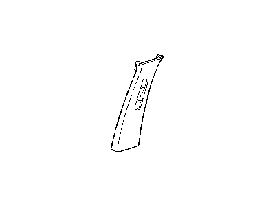 Jeep 5FM54SAZ PANEL B Pillar Upper Trim Includes Adjuster