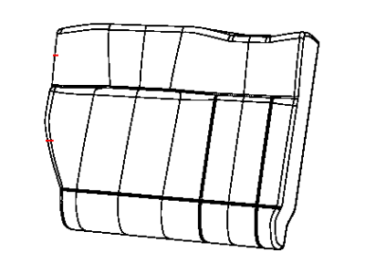 Jeep 5VH04DK2AB COVER Rear Seat Back Right