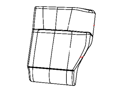 Jeep 5VH03DK2AB COVER Rear Seat Back Left