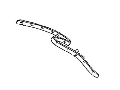 Chrysler 5056147AA SPACER Folding Top T/Strip Retainer To Closure Panel