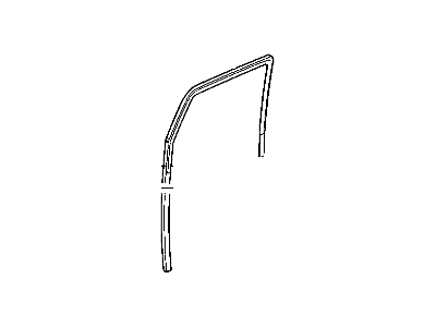 Jeep 55395728AC WEATHERSTRIP DOOR GLASS RUN CHANNEL Front Door