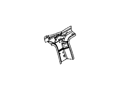 Mopar 5109568AB Extension D Pillar Lower