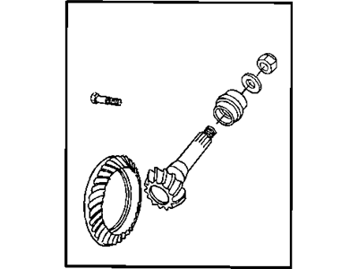 Ram 68031907AA GEAR KIT Ring And Pinion