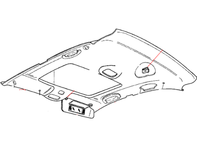 2006 Chrysler Sebring Sun Visor - TF35DX9AG