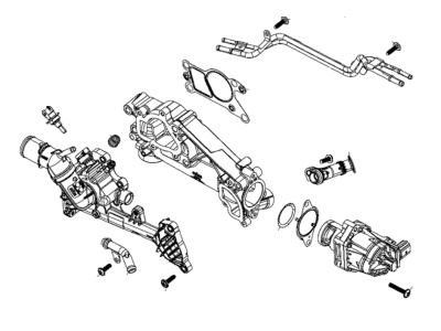 Mopar 68376412AA Cooler Kit EGR Valve