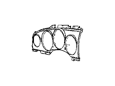 Chrysler YW801BKAK BEZEL Instrument Cluster