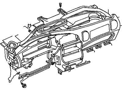 Dodge HZ40SC3 FILLER Lower Instrument Panel