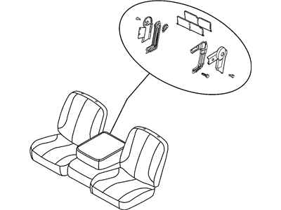 Dodge 1FF021D5AA CUSHION Front Seat 20% Center Center