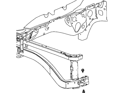Mopar 55275694AL Side Rail, Front Passenger Side