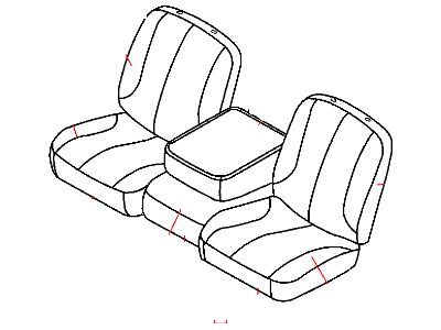 Dodge 1DJ861D5AA COVER Front Seat Back