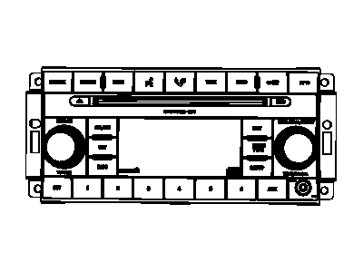 Jeep 5091115AC RADIO AM/FM/CD/SDARS