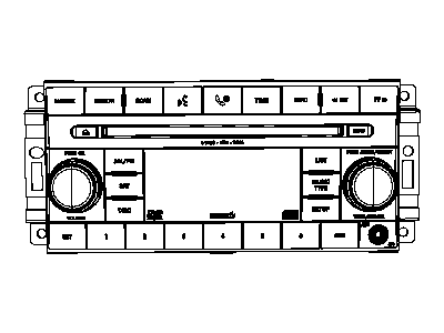 Chrysler 5064951AC RADIO AM/FM/6 DVD
