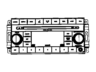 Jeep 68035038AB RADIO AM/FM/6 DVD/SDARS