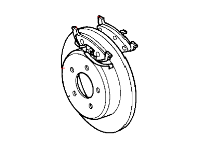 2002 Chrysler Voyager Brake Pad - V2013948AC
