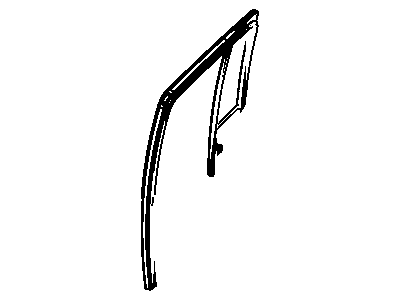 Jeep 5067771AC WEATHERSTRIP Door Glass Run with Glass Rear Door