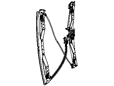Mopar 68030654AA Window Regulator, Front Passenger Side