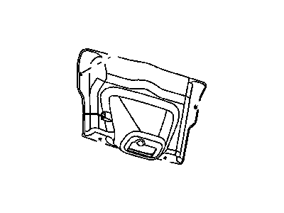Chrysler 4880117AB COVER Deck Lid Latch