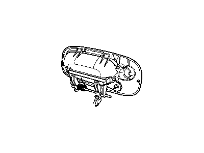 2007 Dodge Charger Door Handle - YS88DBMAE