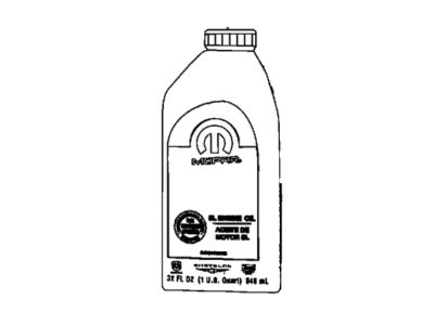 Jeep 68441882AA ENGINE OIL 5W30 Quart Synthetic