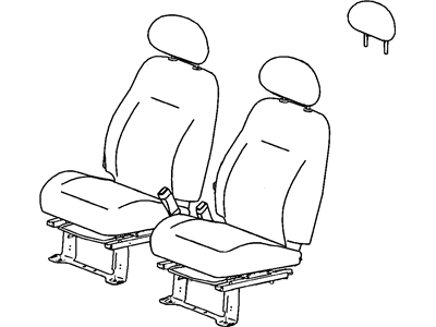 Chrysler 1CC521FLAA HEADREST Front