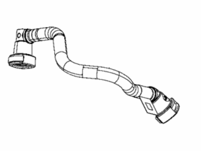 Jeep Wrangler Crankcase Breather Hose - 4893612AA