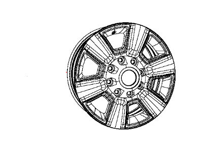 Ram 1VQ87HWLAA WHEEL Aluminum