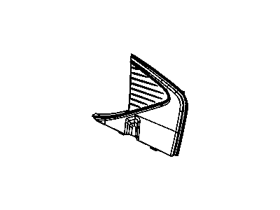 Dodge 1CJ54XDHAE BEZEL REAR DOOR FLAG