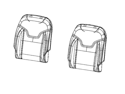 Jeep 7CT23DX9AA COVER Front Seat Back