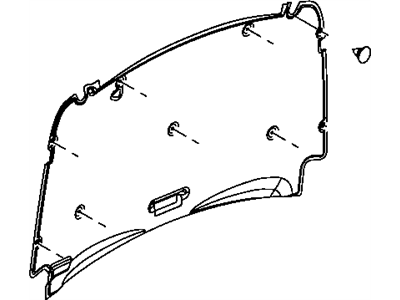 Dodge 55197309AB INSULATION Hood