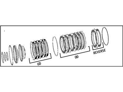 Ram 68143562AA CLUTCH KIT Automatic Transmission Input