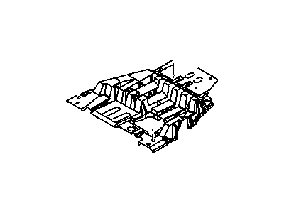 Mopar 52021833AA Skid Plate Transfer Case, Front