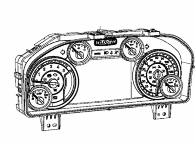 Ram 4500 Speedometer - 68361582AF