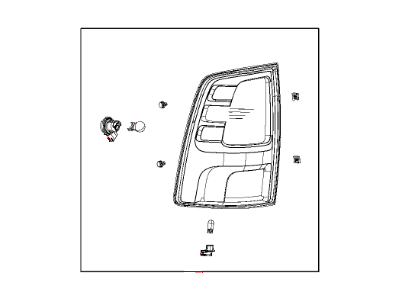 Ram 1500 Back Up Light - 68093079AB