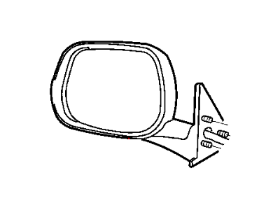 2002 Dodge Ram 2500 Car Mirror - 55076489AF