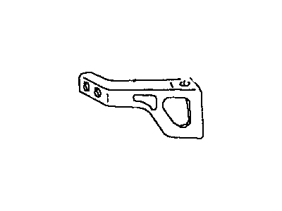 Mopar 55274868 Bumper Mount Bracket, Rear Outer Passenger Side