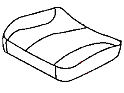 Dodge ZB071DVAA COVER Front Seat Cushion Driver