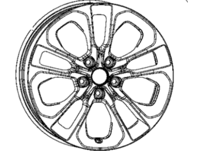 Dodge 6QP26RNWAA WHEEL Aluminum