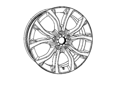 Dodge 6XL95AAAAA WHEEL Aluminum
