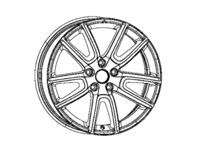 Dodge 7AR61LS1AA WHEEL Aluminum